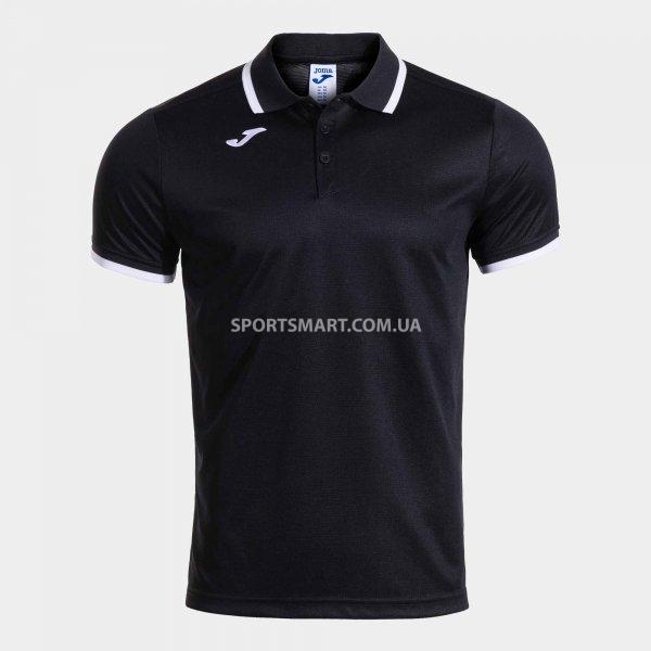 Футболка поло JOMA 104493.102 Combi Premium Short Sleeve Polo Black White