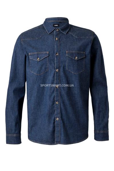 Сорочка VELILLA 405006S_63 Men's Long Sleeve Stretch Denim Shirt