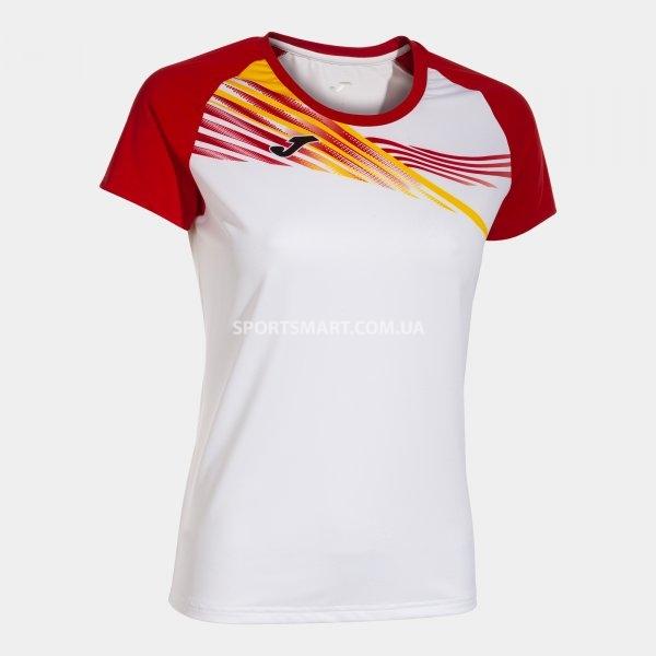 Футболка JOMA 901811.206 Elite X Short Sleeve T-shirt White Red