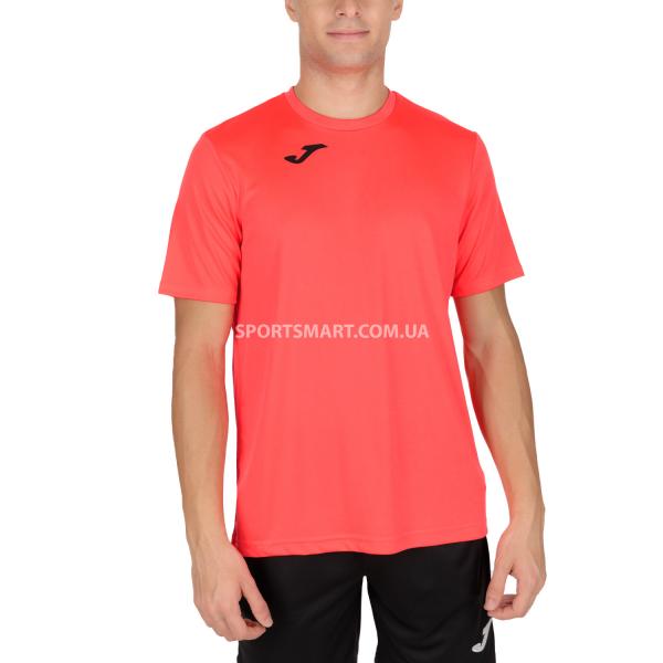 Футболка Joma 100052.040 T-shirt Combi Coral Fluor S/s