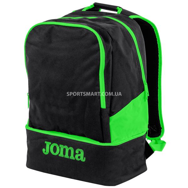 Рюкзак JOMA 400234.117 Backpack Estadio Iii Black-fluor Green