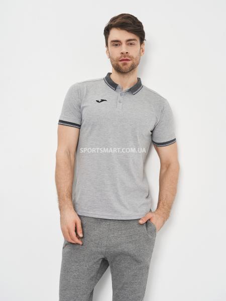 Футболка поло JOMA 100748.250 Polo Shirt Bali Ii Grey S/s