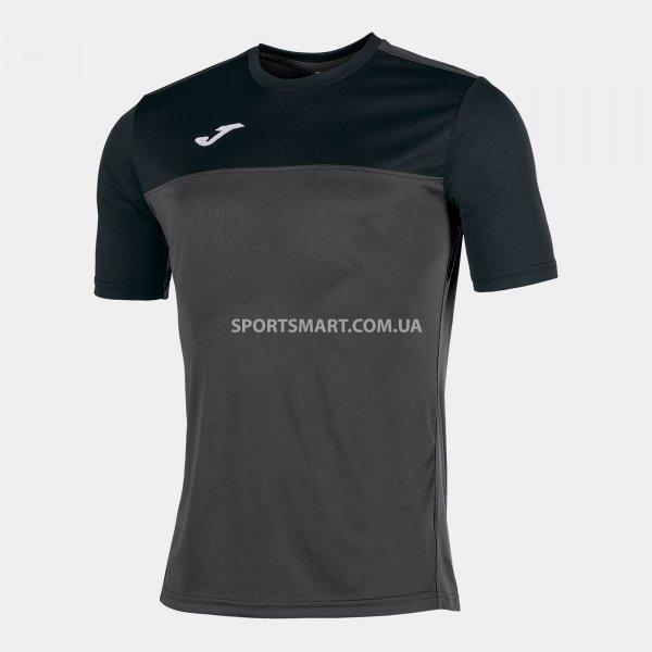 Футболка JOMA 100946.151 T-shirt Winner Anthracite-black S/s