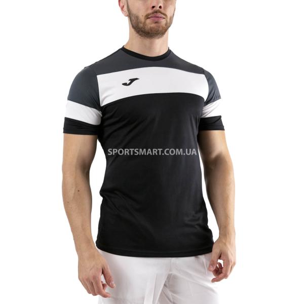Футболка Joma 101534.110 Crew Iv T-shirt Black-anthracite S/s