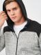 Олімпійка JOMA 101283.150 Hooded Jacket Argos Ii Dark Melange-black