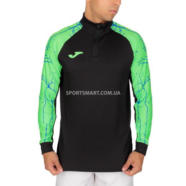 Реглан JOMA 102756.117 Elite Ix Sweatshirt Black Fluor Green