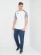 Футболка Joma 101508.203 Essential Ii T-shirt White-dark Navy S/s
