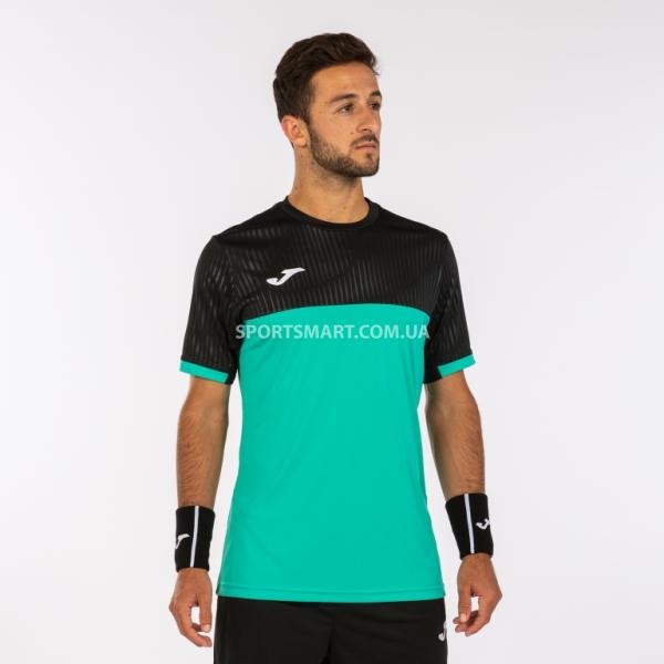 Футболка Joma 102743.440 Montreal Short Sleeve T-shirt Green Black