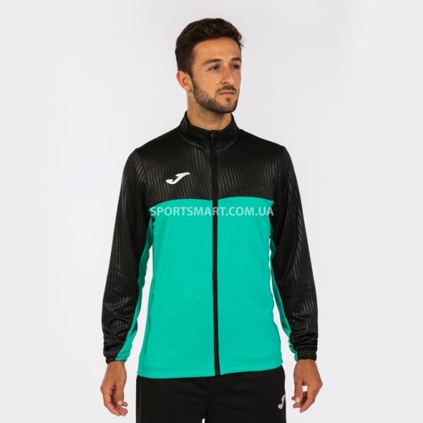 Олімпійка Joma 102744.440 Montreal Full Zip Sweatshirt Green Black