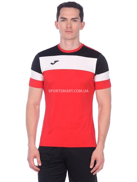 Футболка JOMA 101534.601 Crew Iv T-shirt Red-black S/s