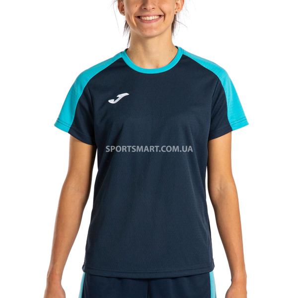 Футболка Joma 901690.342 Eco Championship Short Sleeve T-shirt Navy Fluor T