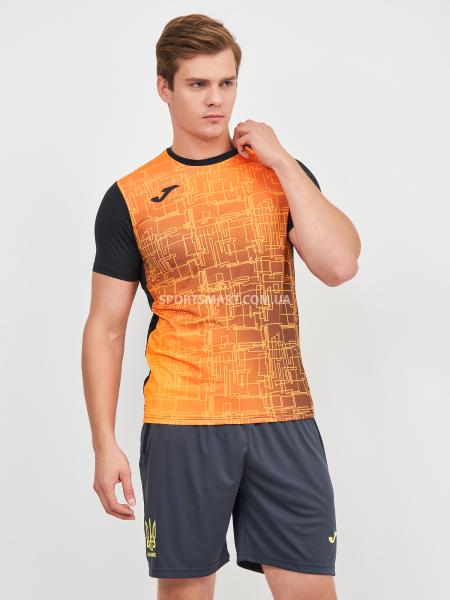 Футболка JOMA 101929.108 Elite Viii Short Sleeve T-shirt Black Orange