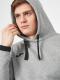 Реглан Joma 101962.281 Confort Ii Hoodie Melange Gray Black