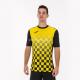 Футболка JOMA 100682.109 T-shirt Flag Black-yellow S/s