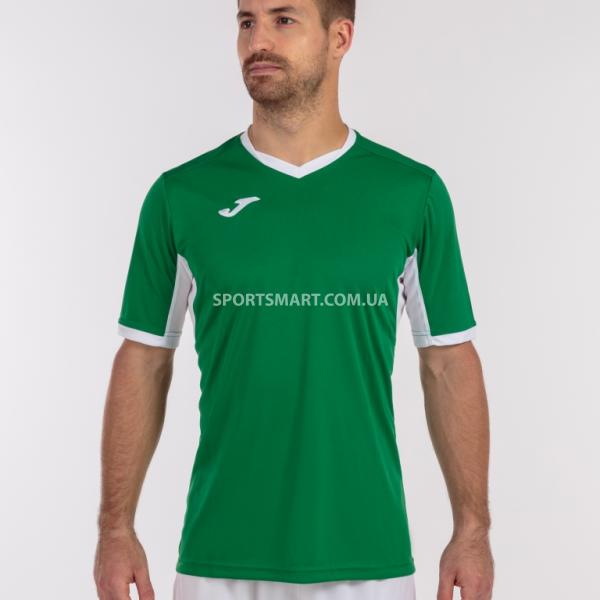 Футболка Joma 100683.452 T-shirt Champion Iv Green-white S/s