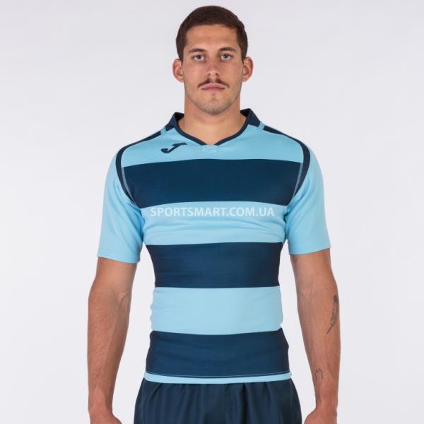 Футболка JOMA 100735.312 T-shirt Prorugby Ii Navy-skyblue S/s