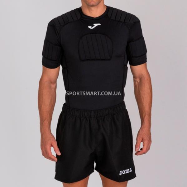 Футболка захисна Joma 101339.100 T-shirt Protec Rugbt Black S/s