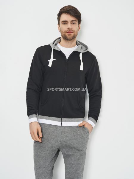 Олімпійка Joma 101963.111 Confort Ii Zip-up Hoodie Black Grey