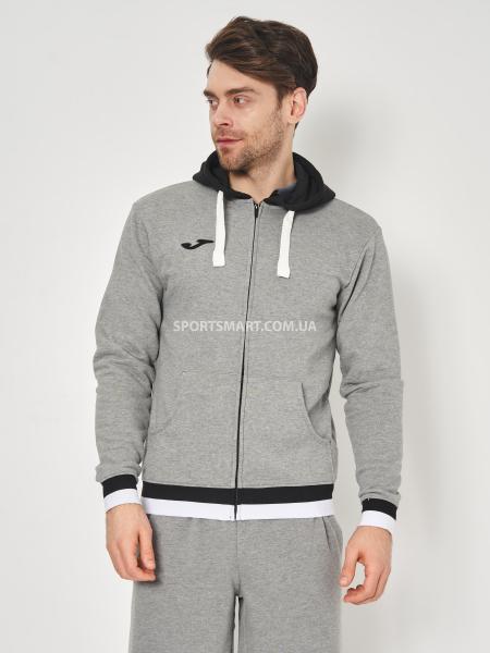 Олімпійка JOMA 101963.281 Confort Ii Zip-up Hoodie Melange Grey Black