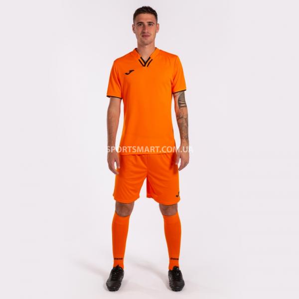 Футболка Joma 102765.881 Toletum Iv Short Sleeve T-shirt Orange Black