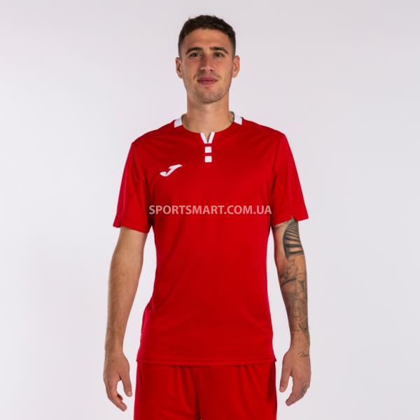 Футболка Joma 102766.602 Gold Iv Short Sleeve T-shirt Red White