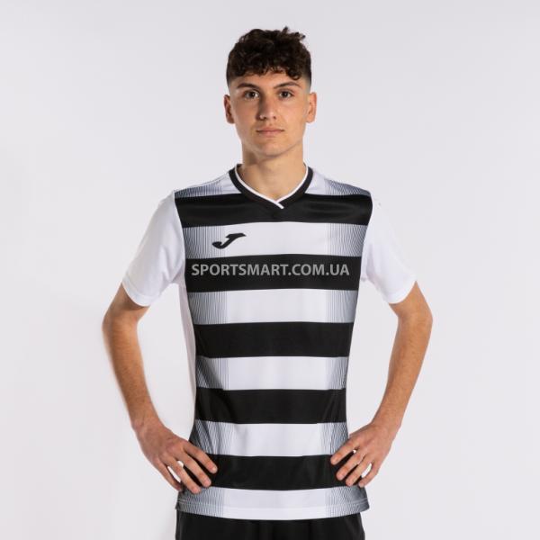 Футболка Joma 102838.201 Europa V Short Sleeve T-shirt White Black