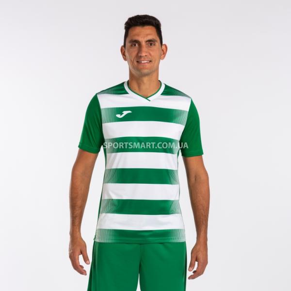 Футболка Joma 102838.452 Europa V Short Sleeve T-shirt Green White