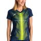 Футболка Joma 900933.341 Olimpia T-shirt Dark Navy-fluor Yellow S/s Woman
