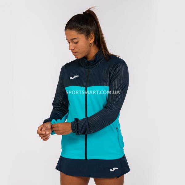 Олімпійка Joma 901645.013 Montreal Full Zip Sweatshirt Fluor Turquoise-navy