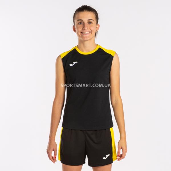 Майка JOMA 901695.109 Eco Championship Tank Top Black Yellow