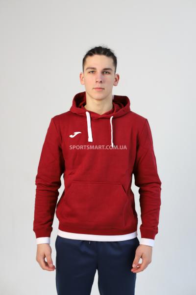 Реглан JOMA 101962.672 Confort Ii Hoodie Burgundy White