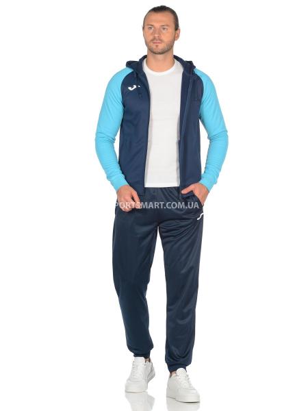 Олімпійка JOMA 101967.342 Academy Iv Zip-up Hoodie Navy Fluor Turquoise