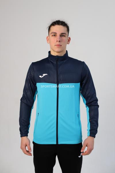 Олімпійка JOMA 102744.013 Montreal Full Zip Sweatshirt Fluor Turquoise-navy