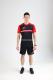 Футболка JOMA 102852.106 Hispa Iv Short Sleeve T-shirt Black Red