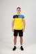 Футболка поло JOMA 103208.907 Crew V Short Sleeve Polo Yellow Royal Navy