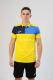 Футболка поло JOMA 103208.907 Crew V Short Sleeve Polo Yellow Royal Navy