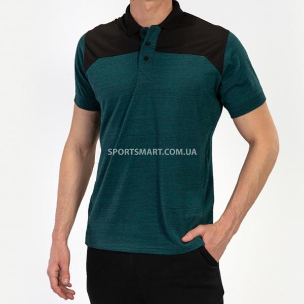 Футболка поло JOMA 101282.425 Polo Shirt Winner Ii Cotton Green-black  S/s